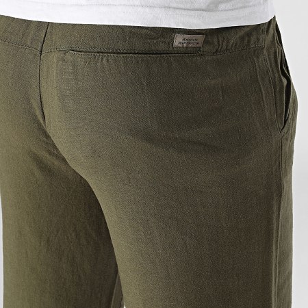 Blend - Pantalon En Lin 20717867 Vert Kaki