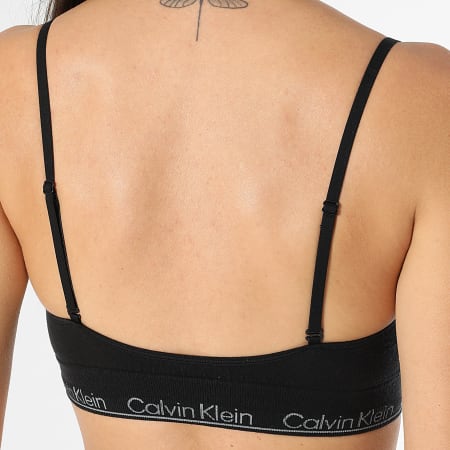 Calvin Klein - Sujetador triángulo mujer ligeramente forrado QF7093E Negro