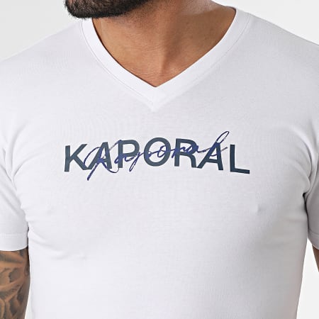 Kaporal - Camiseta Raly cuello pico Blanco