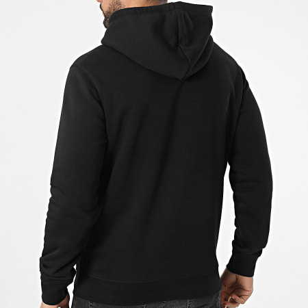 One Piece - Sweat Capuche Badge Logo Noir Doré