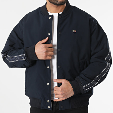 Tommy Hilfiger - Veste Bomber Réversible 8037 Beige Bleu Marine