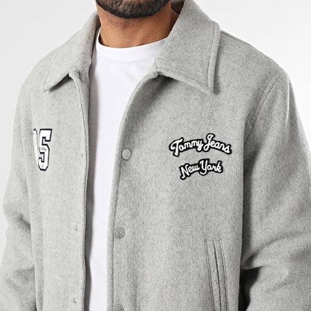 Tommy Jeans - Veste Varsity 1119 Gris Chiné