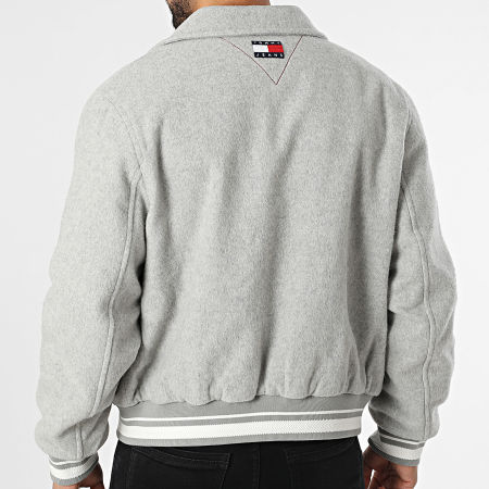 Tommy Jeans - Veste Varsity 1119 Gris Chiné