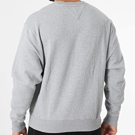 Tommy Jeans - Sweat Crewneck Melange Flag 1186 Gris Chiné