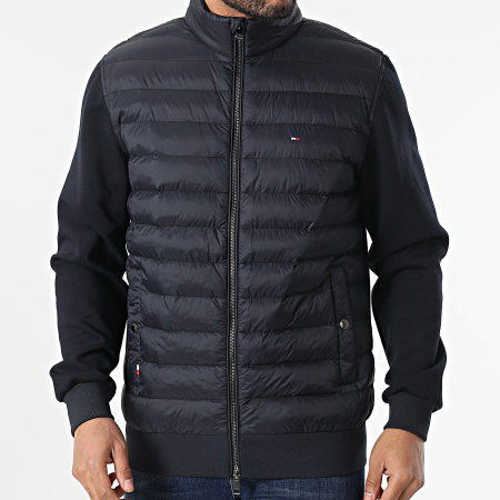 Tommy Hilfiger - Veste Zippée Media Stand Collar 7461 Bleu Marine