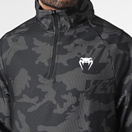 Venum - Trooper 05355 Negro Gris Carbón Sudadera Cuello Cremallera