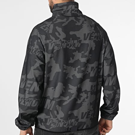 Venum - Trooper 05355 Negro Gris Carbón Sudadera Cuello Cremallera