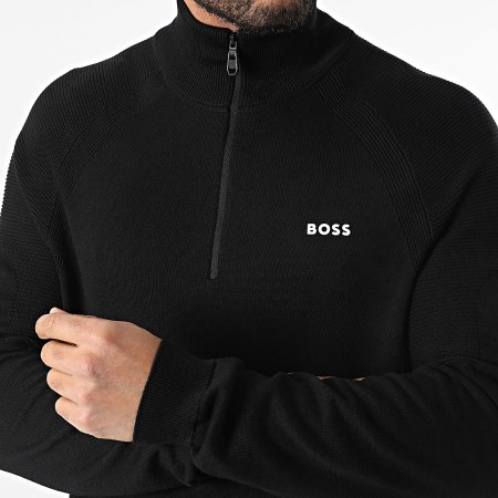 BOSS - Suéter con cuello de cremallera Perform Max 50528774 Negro
