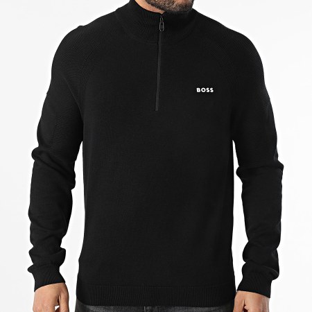 BOSS - Suéter con cuello de cremallera Perform Max 50528774 Negro