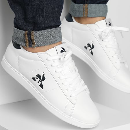 Le Coq Sportif Baskets Courtset 2 2510347 Optical White Dress Blues LaBoutiqueOfficielle
