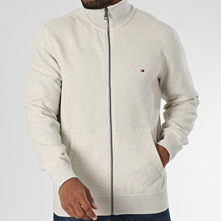 Tommy Hilfiger - Sweat Zippé Essential Fleece 8083 Beige Chiné