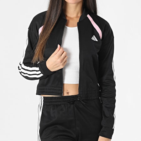 Adidas Sportswear - Ensemble De Survetement Femme Teamsport JD2674 Noir Rose Blanc