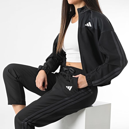 Adidas Sportswear - Ensemble De Survetement Femme Boldblock JF3387 Noir Gris Anthracite