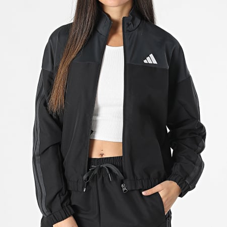 Adidas Sportswear - Ensemble De Survetement Femme Boldblock JF3387 Noir Gris Anthracite