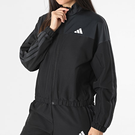 Adidas Sportswear - Ensemble De Survetement Femme Boldblock JF3387 Noir Gris Anthracite