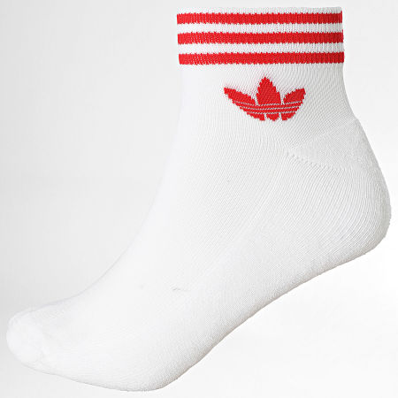Adidas Originals - Lot De 3 Chaussettes Trefoil JI9489 Blanc Jaune Bleu Roi Vert Foncé