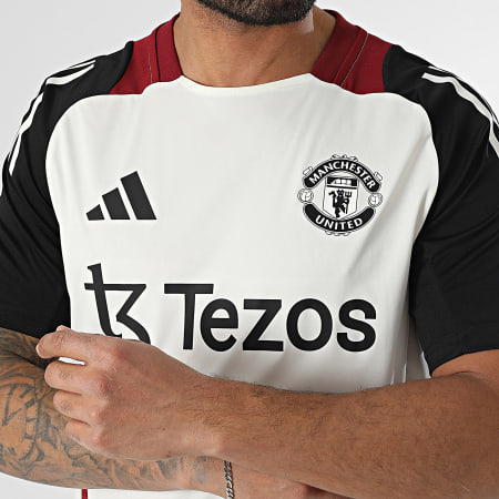 Adidas Sportswear - Maillot De Foot Manchester United FC JE3726 Blanc Noir