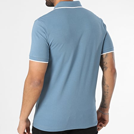BOSS - Polo Manga Slim Passertip 50507699 Azul