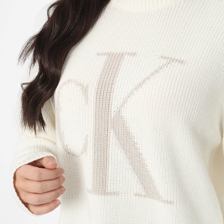 Calvin Klein - Pull Femme 4799 Ecru
