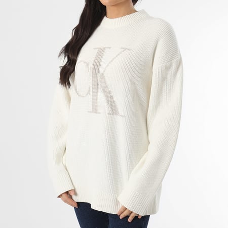 Calvin Klein - Pull Femme 4799 Ecru