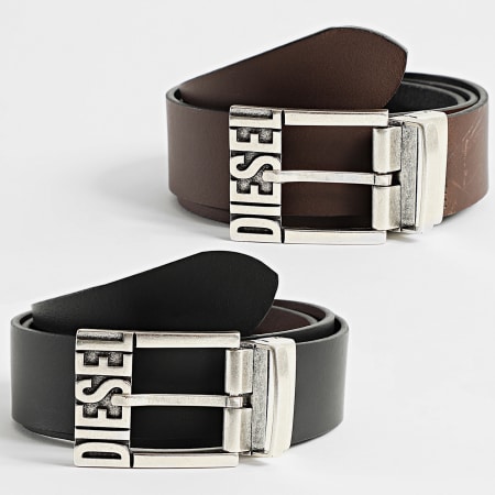 Diesel - Ceinture Réversible B Shift X08879-PR227 Noir Marron