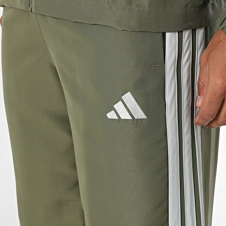 Adidas Sportswear - Ensemble De Survetement A Bandes 3 Stripes JI8850 Vert Kaki