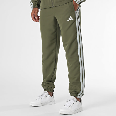 Stripes Track Suit JI8850 Khaki Green