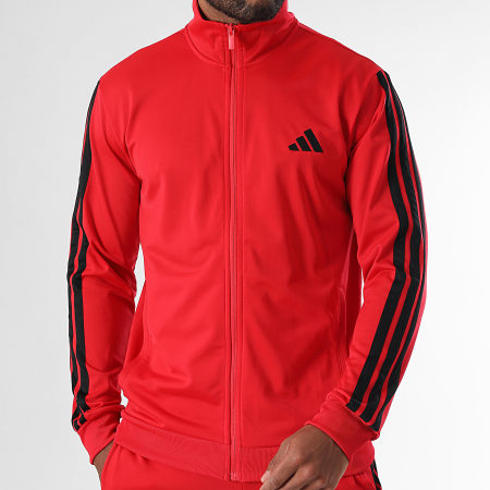 Adidas Sportswear - Ensemble De Survetement A Bandes 3 Stripes JI8852 Rouge