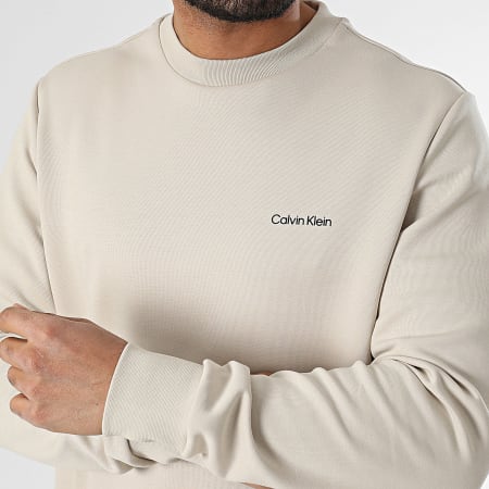 Calvin Klein - Sweat Crewneck Micro Logo Repreve 9926 Beige