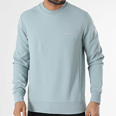 Calvin Klein - Sweat Crewneck Micro Logo Repreve 9926 Bleu Clair