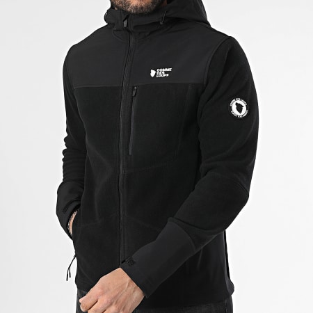 Comme Des Loups - Veste Polaire Zippée Capuche Pole R Noir