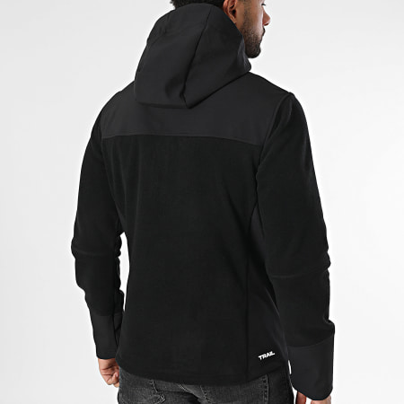 Comme Des Loups - Veste Polaire Zippée Capuche Pole R Noir