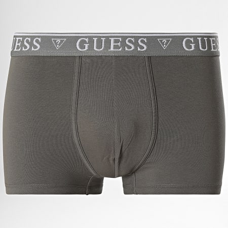 Guess - Lot De 5 Boxers U4YG16-K6YW1 Noir Gris Chiné Blanc Vert Kaki Turquoise