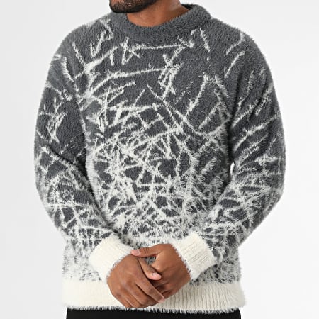 Ikao - Jersey Gris Carbón Blanco