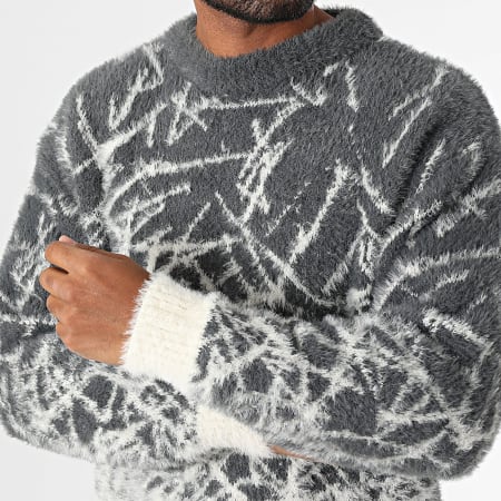 Ikao - Jersey Gris Carbón Blanco