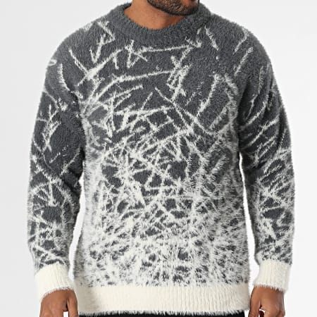 Ikao - Jersey Gris Carbón Blanco