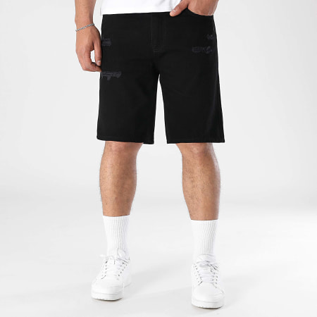 LBO - Short Jean Relaxed Destroys 3587 Black