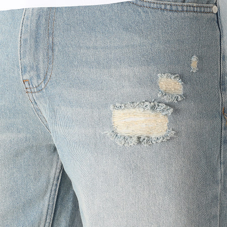 LBO - Short Jean Relaxed Destroys 3695 Bleu Denim