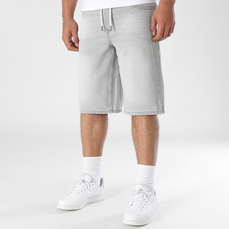 LBO - Baggy Fit Jean Jogger Shorts 3696 Grey
