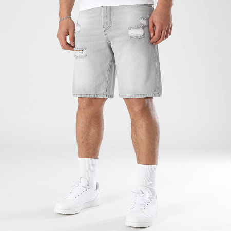 LBO - Short Jean Relaxed Destroys 3679 Gris