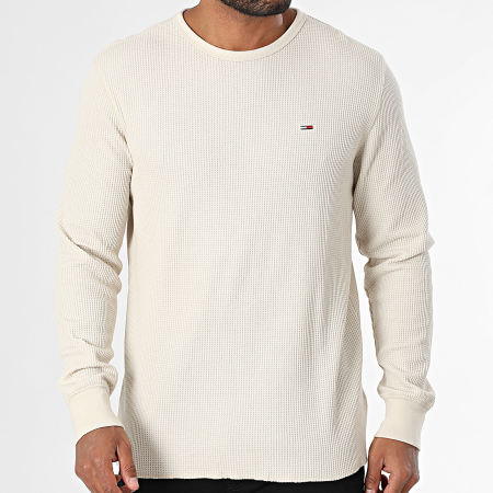 Tommy Jeans - Jersey Slim Waffle 0688 Beige