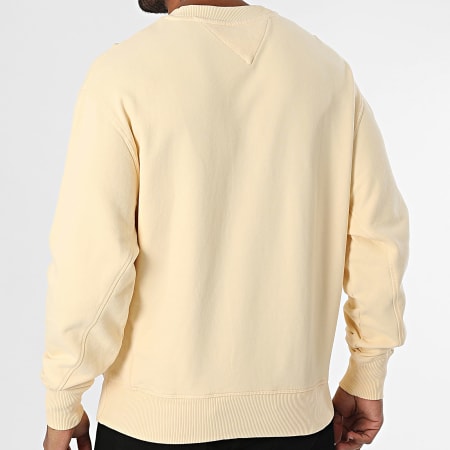 Tommy Jeans - Sweat Crewneck Label 0638 Jaune