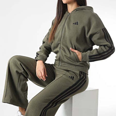 Adidas Performance Chandal a rayas Energize Mujer JF3388 Caqui Verde Ryses