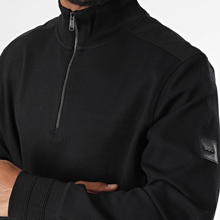 BOSS - Sidney 59 Zip High Neck Sweatshirt 50524999 Black - Ryses