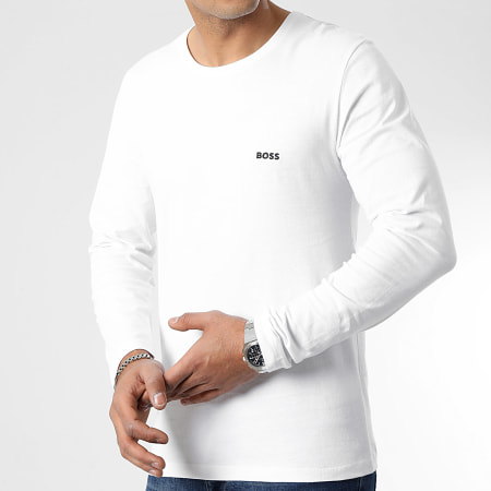BOSS - Lot De 3 Tee Shirts Manches Longues 50492321 Noir Blanc Beige