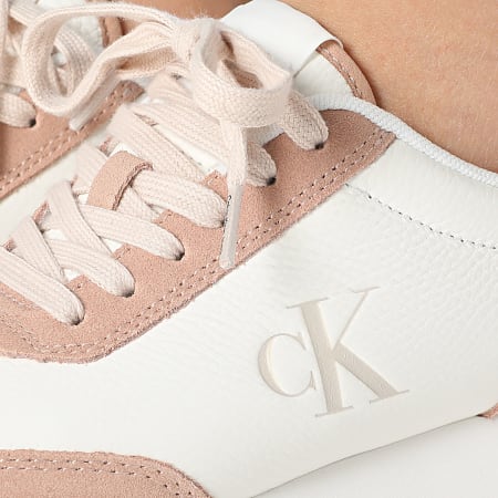 Calvin Klein - Baskets Femme Runner Laceup Low Mix 1798 Bright White Tuscany