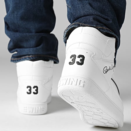 Ewing Athletics - Baskets Montantes Rebound 33 Hi Non Strap 1RBE004 White Black