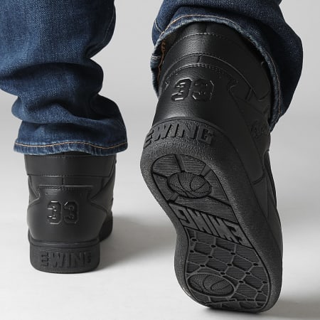 Ewing Athletics - Rebound 33 Hi Non Strap Hi-Top Sneakers 1RBE004 Negro