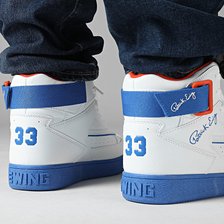Ewing Athletics - Rebound 33 Hi Strap Hi-Top Sneakers 1RBE003 Blanco Royal