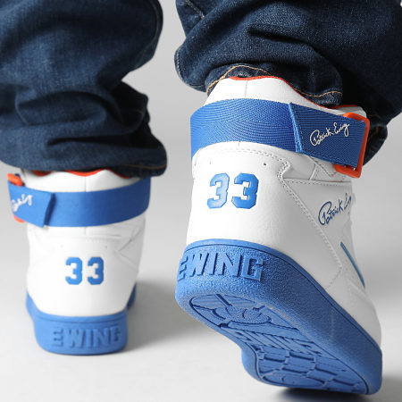 Ewing Athletics - Rebound 33 Hi Strap Hi-Top Sneakers 1RBE003 Blanco Royal
